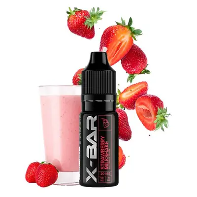 J WELL e-liquid J-Well X BAR Nic SALT - Strawberry Milkshake (Jahodový mléčný koktejl) 10ml Obsa