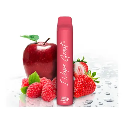 I VG IVG Bar Plus jednorázová e-cigareta Strawberry Raspberry Pink Apple (Jahoda, malina, jablko