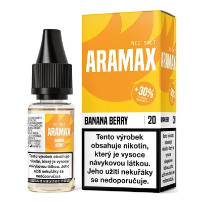 Aramax Salt - Banana Berry (Banán a bobule) 10ml Obsah nikotinu: 20 mg