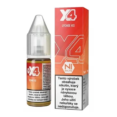 X4 Bar Juice Salt Lychee ICE (Chladivé liči) 10ml Obsah nikotinu: 10 mg