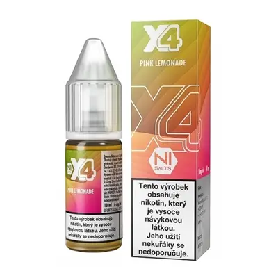 X4 Bar Juice Salt Pink Lemonade (Růžová limonáda) 10ml Obsah nikotinu: 10 mg