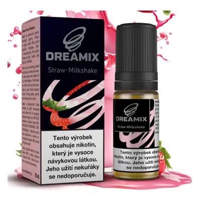 Dreamix - Strawberry Milkshake (Jahodový koktejl) 10ml Obsah nikotinu: 0 mg