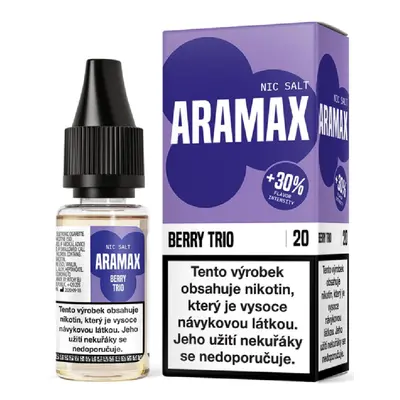 Aramax Salt - Berry Trio (Bobulovitá směs) 10ml Obsah nikotinu: 10 mg