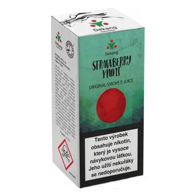 e-liquid Dekang Strawberry Mint (Jahoda s mátou) 10ml Obsah nikotinu: 18 mg