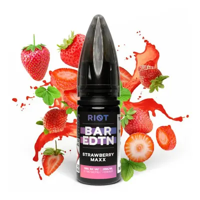 Riot Labs E-liquid Riot BAR EDTN Salt 10ml: Strawberry Maxx (Jahodový energeťák) Nikotin: 5 mg/m