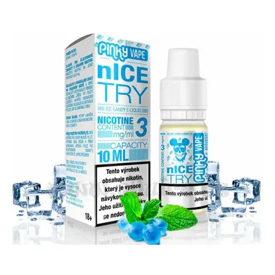 E-liquid Pinky Vape nIce Try (Ledový bonbon) 10ml Nikotin: 6 mg