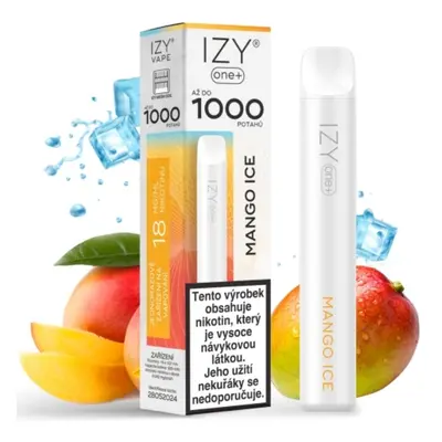 IZY VAPE IZY ONE+ jednorázová e-cigareta - Mango Ice (Ledové mango) 18mg