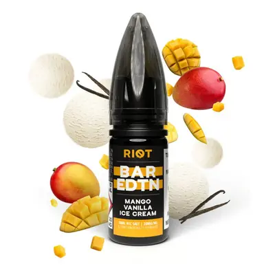 Riot Labs E-liquid Riot BAR EDTN Salt 10ml: Mango Vanilla Ice Cream (Mangovo-vanilková zmrzlina)