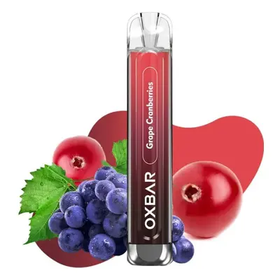 OXVA OXBAR C800 jednorázová e-cigareta - Grape Cranberries (Hrozno s brusinkami) 16mg