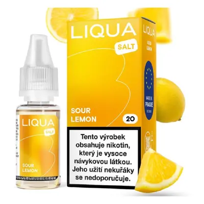 LIQUA Salt Sour Lemon (Nakyslý citron) 10ml Obsah nikotinu: 20mg