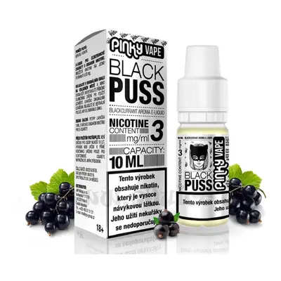 E-liquid Pinky Vape Black Puss (Černý rybíz) 10ml Nikotin: 12 mg