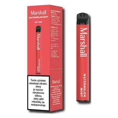 Marshall jednorázová e-cigareta - Watermelon Mint (Meloun s mátou) 20mg