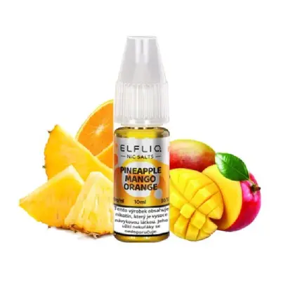 Elf Bar Vape e-liquid ELF BAR ELFLIQ Pineapple Mango Orange 10ml Obsah nikotinu: 20 mg Q