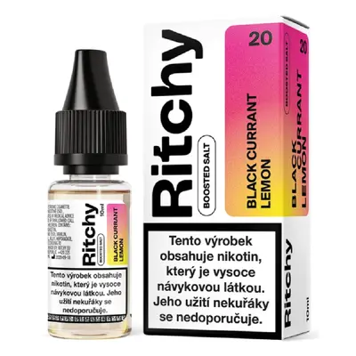 Ritchy Salt - Blackcurrant Lemon (Černý rybíz a citron) 10ml Obsah nikotinu: 10 mg