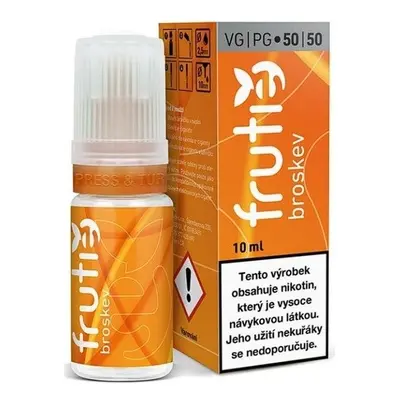 Frutie - Peach (Broskev) 10ml Obsah nikotinu: 3 mg