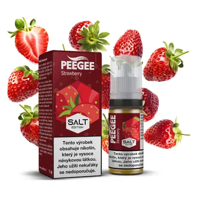 e-liquid PEEGEE SALT - Strawberry (Jahoda) 10ml Obsah nikotinu: 20 mg