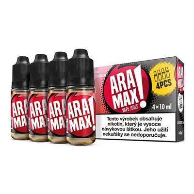 e-liquid ARAMAX Max Strawberry 4x10ml Obsah nikotinu: 3 mg