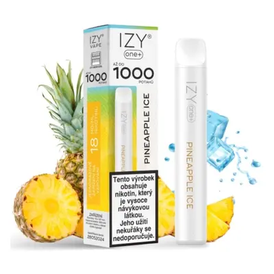 IZY VAPE IZY ONE+ jednorázová e-cigareta - Pineapple Ice (Ledový ananas) 18mg