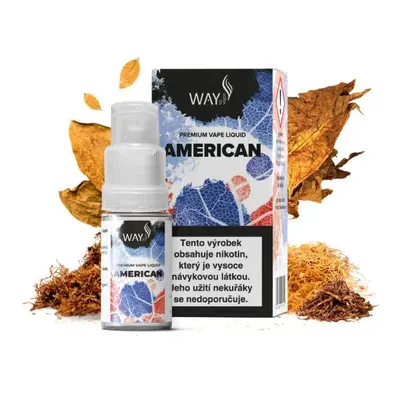 E-liquid Way To Vape American 10ml Obsah nikotinu: 6mg