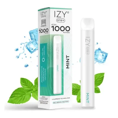 IZY VAPE IZY ONE+ jednorázová e-cigareta - Mint (Máta) 0mg