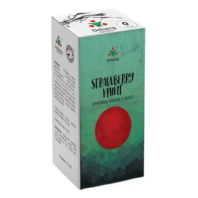 e-liquid Dekang Strawberry Mint (Jahoda s mátou) 10ml Obsah nikotinu: 0 mg