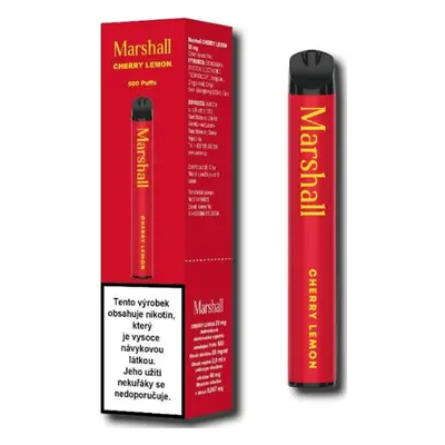 Marshall jednorázová e-cigareta - Cherry Lemon (Třešeň s citronem) 20mg