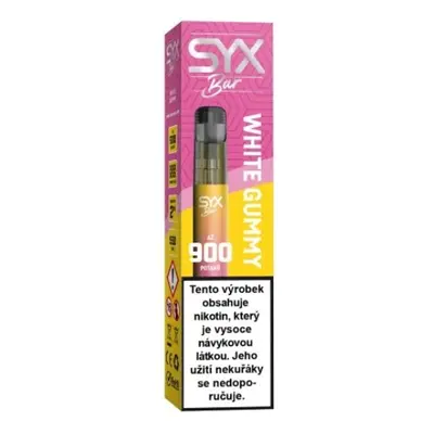 SYX BAR 900 jednorázová e-cigareta White Gummy