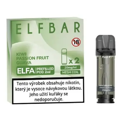 Elf Bar Vape ELF BAR ELFA POD náplň Kiwi Passion Fruit Guava