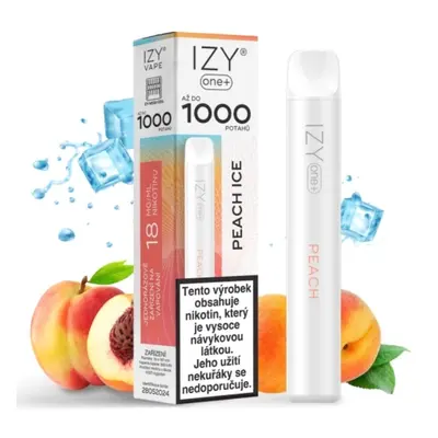 IZY VAPE IZY ONE+ jednorázová e-cigareta - Peach Ice (Ledová broskev) 18mg