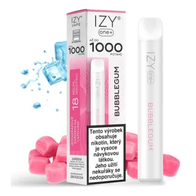 IZY VAPE IZY ONE+ jednorázová e-cigareta - Bubblegum (Ovocná žvýkačka) 18mg