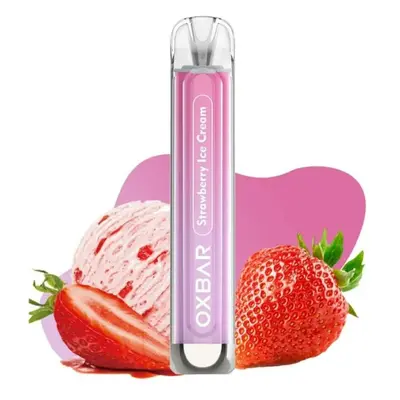 OXVA OXBAR C800 jednorázová e-cigareta - Strawberry Ice Cream (Jahodová zmrzlina) 16mg