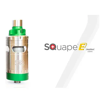 SQUAPE E Motion RTA 4,5ml atomizér Full Colored Edition Barva: Zelená