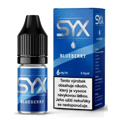 e-liquid SYX CLASSIC Blueberry 10ml Obsah nikotinu: 6 mg