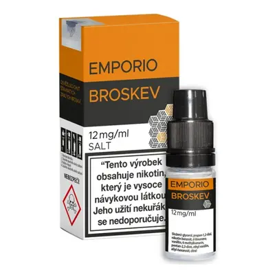 e-liquid EMPORIO Nic Salt Broskev 10ml Obsah nikotinu: 12 mg