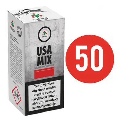 E-liquid Dekang Fifty USA Mix, 10ml Obsah nikotinu: 18 mg