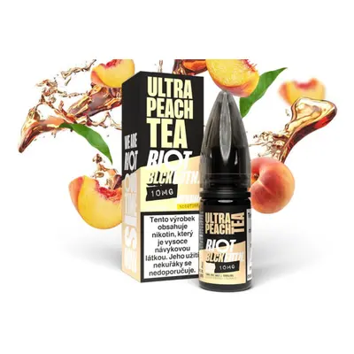 Riot Labs Riot Hybrid Salt Ultra Peach Tea (Ledový broskvový čaj) 10ml Obsah nikotinu: 10 mg