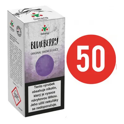 E-liquid Dekang Fifty Blueberry, 10ml Obsah nikotinu: 18 mg