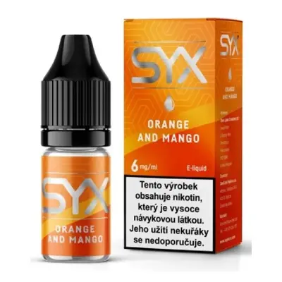 e-liquid SYX CLASSIC Orange and Mango 10ml Obsah nikotinu: 6 mg