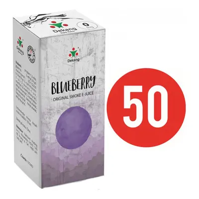 E-liquid Dekang Fifty Blueberry, 10ml Obsah nikotinu: 0 mg