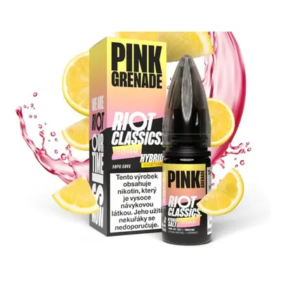 Riot Hybrid Salt Pink Grenade (Citronovo-jahodová limonáda) 10ml Obsah nikotinu: 10 mg