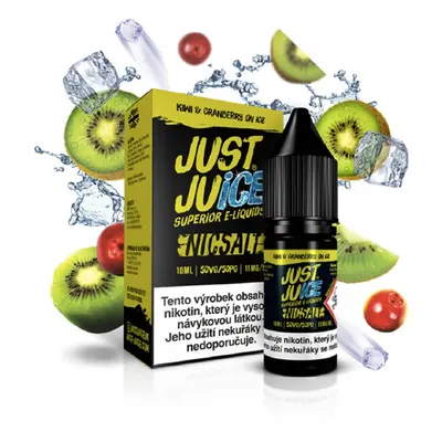 E-liquid Just Juice Salt Kiwi & Cranberry On Ice (Ledové kiwi & brusinka) 10ml Obsah nikotinu: 2