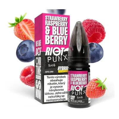 Riot Labs Riot Hybrid Salt Strawberry Raspberry Blueberry (Jahoda, malina a borůvka) 10ml Obsah 