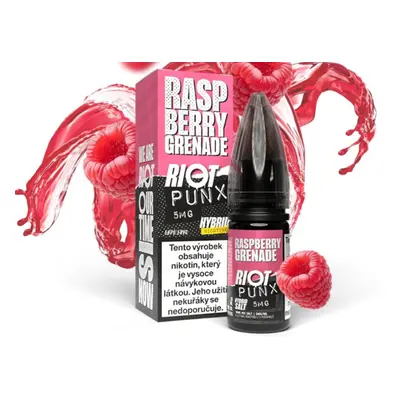 Riot Hybrid Salt Raspberry Grenade (Malinová limonáda) 10ml Obsah nikotinu: 5 mg