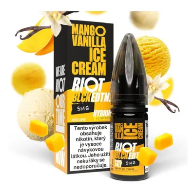 Riot Hybrid Salt Mango Vanilla Ice Cream (Mango s vanilkovou zmrzlinou) 10ml Obsah nikotinu: 5 m