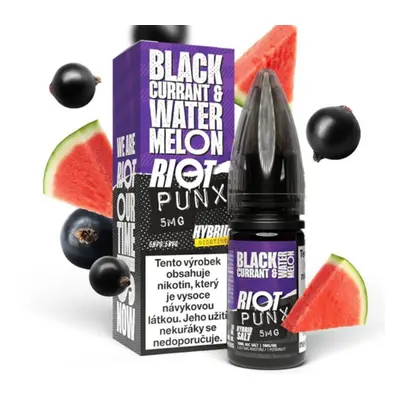 Riot Labs Riot Hybrid Salt Blackcurrant Watermelon (Černý rybíz & vodní meloun) 10ml Obsah nikot