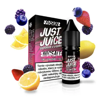 E-liquid Just Juice Salt Fusion Berry Burst & Lemonade (Lesní ovoce s citronem) 10ml Obsah nikot