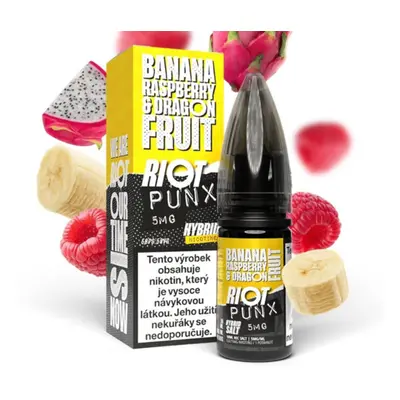 Riot Labs Riot Hybrid Salt Banana Raspberry & Dragon Fruit (Banán, malina & dračí ovoce) 10ml Ob