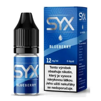 e-liquid SYX CLASSIC Blueberry 10ml Obsah nikotinu: 12 mg