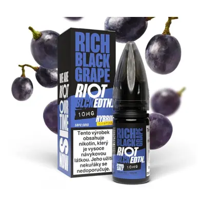 Riot Labs Riot Hybrid Salt Rich Black Grape (Hroznové víno s mátou) 10ml Obsah nikotinu: 10 mg