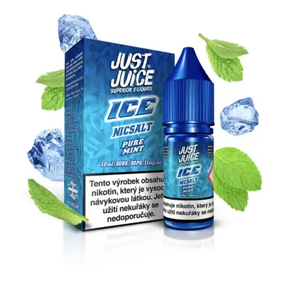 E-liquid Just Juice Salt ICE Pure Mint (Máta & mentol) 10ml Obsah nikotinu: 20mg